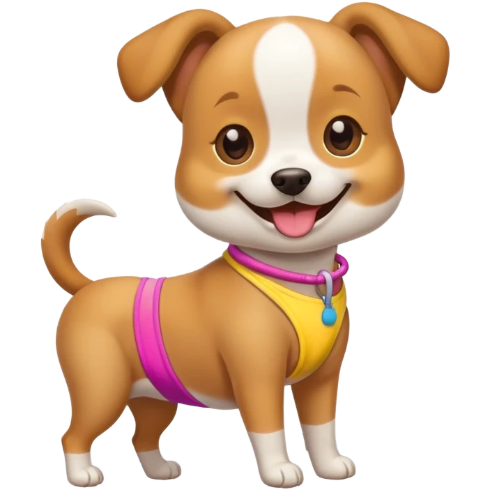 dog wearing a bikini emoji