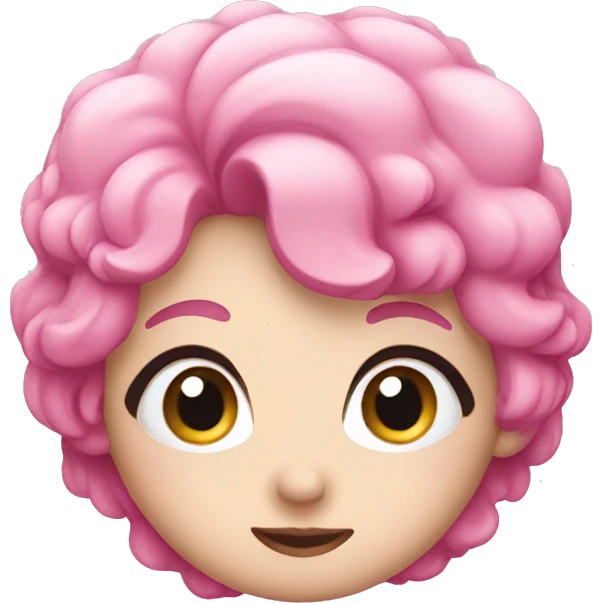 Cute pink  emoji