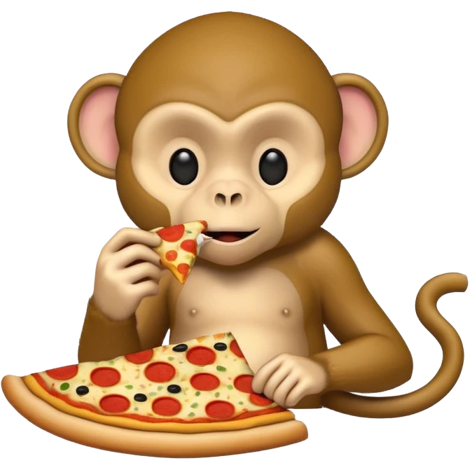 pizza monkey emoji