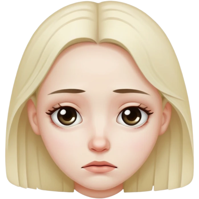 Sad girl emoji