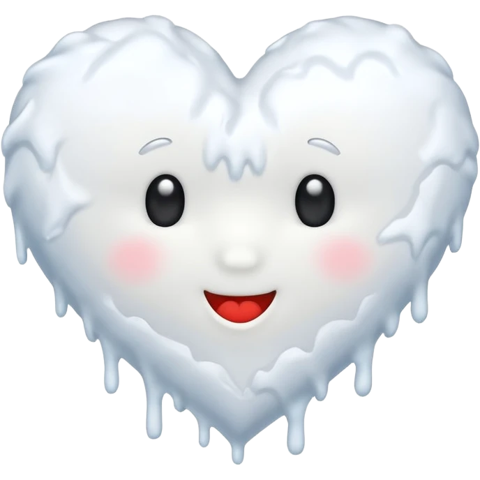 A snowing heart emoji