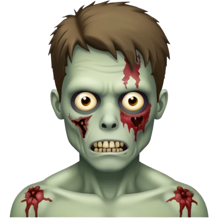zombie with workout man hair  emoji