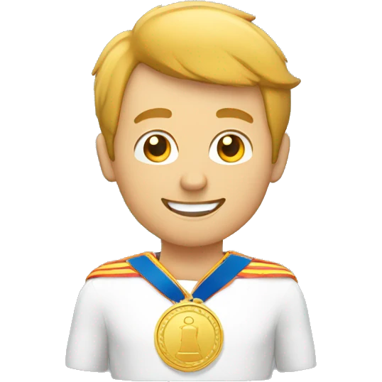Homme avec médaille  emoji