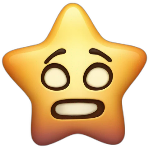 Think of a Lonely star emoji