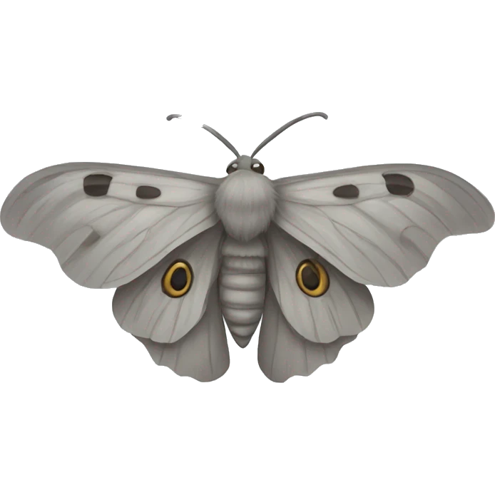 grey moth emoji