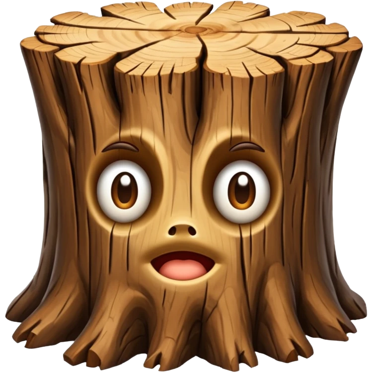 create a dnd style thick_tree_trunk.png using 48x48 pixels size emoji