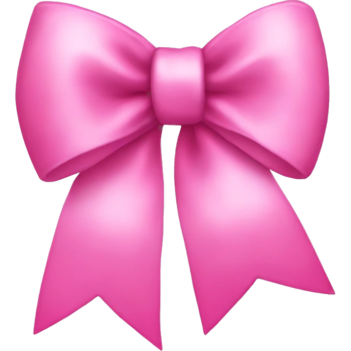 Pink bow emoji