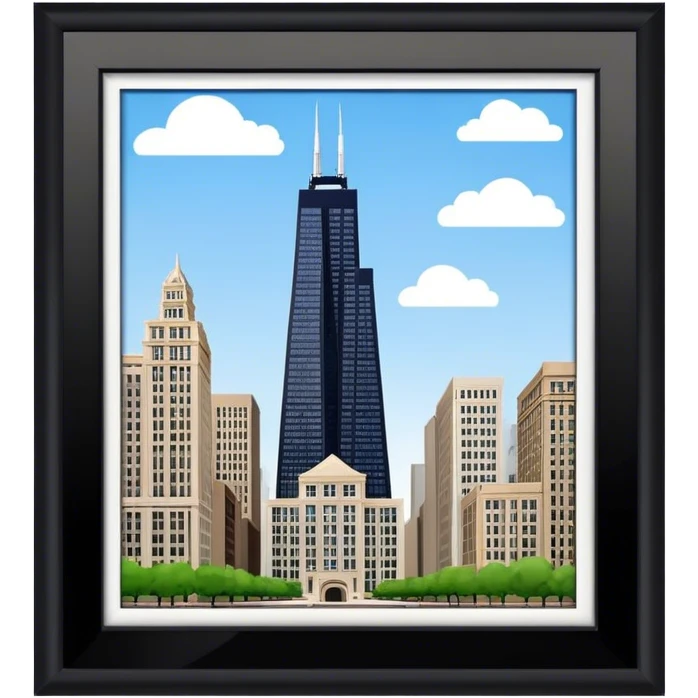 John Hancock building Chicago emoji