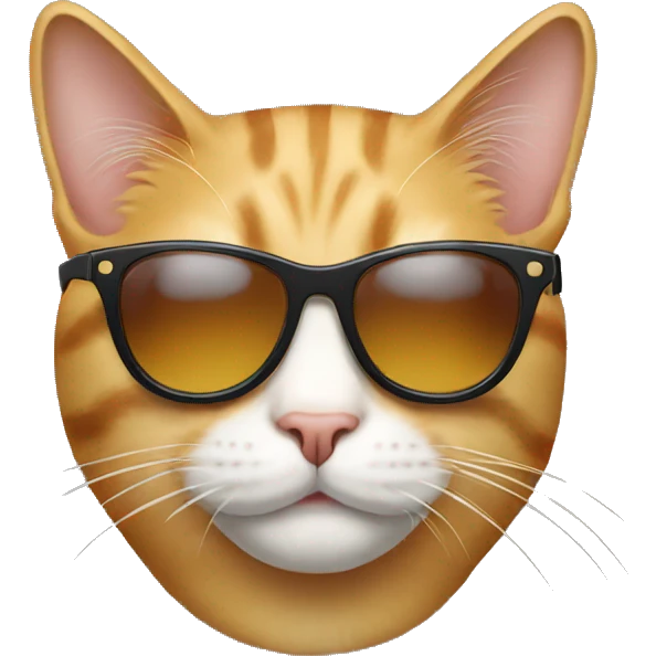 Cat with sunglasses emoji