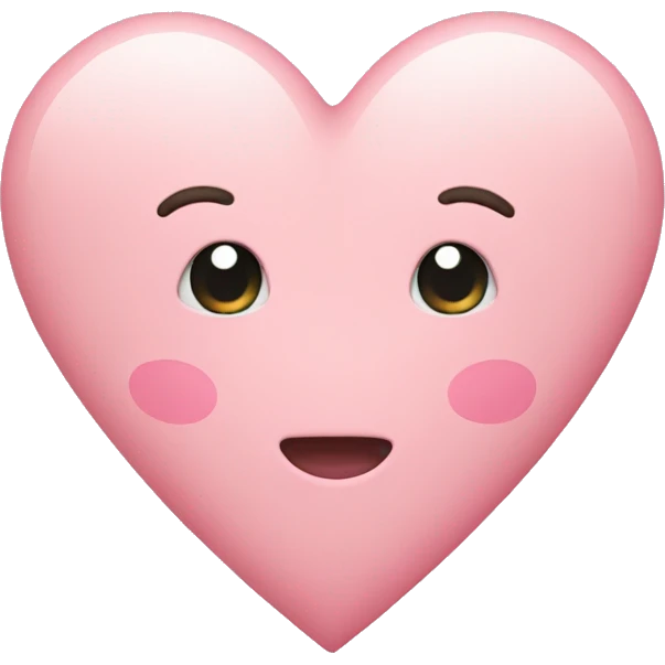 Pastel pink heart emoji