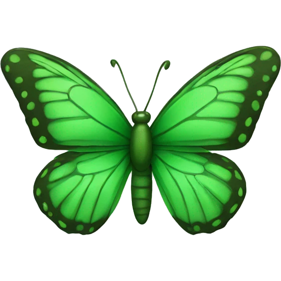 green butterfly  emoji