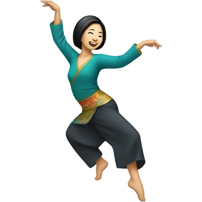 asian woman dancing emoji