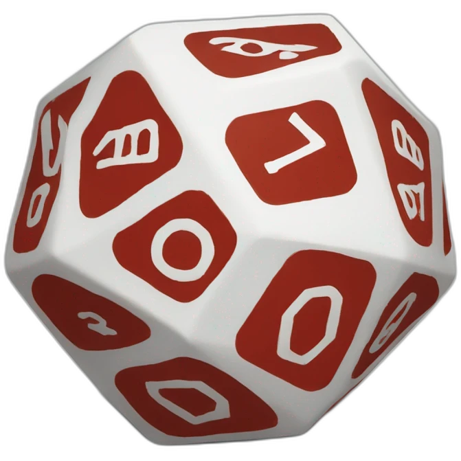 D20 red emoji