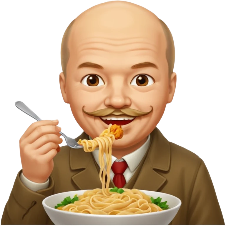 Lenin ăn mì gà emoji