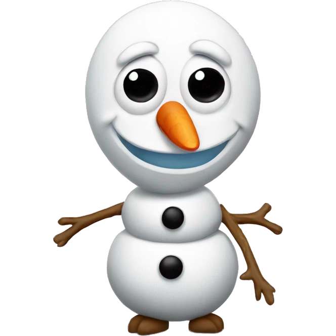 Olaf pink emoji