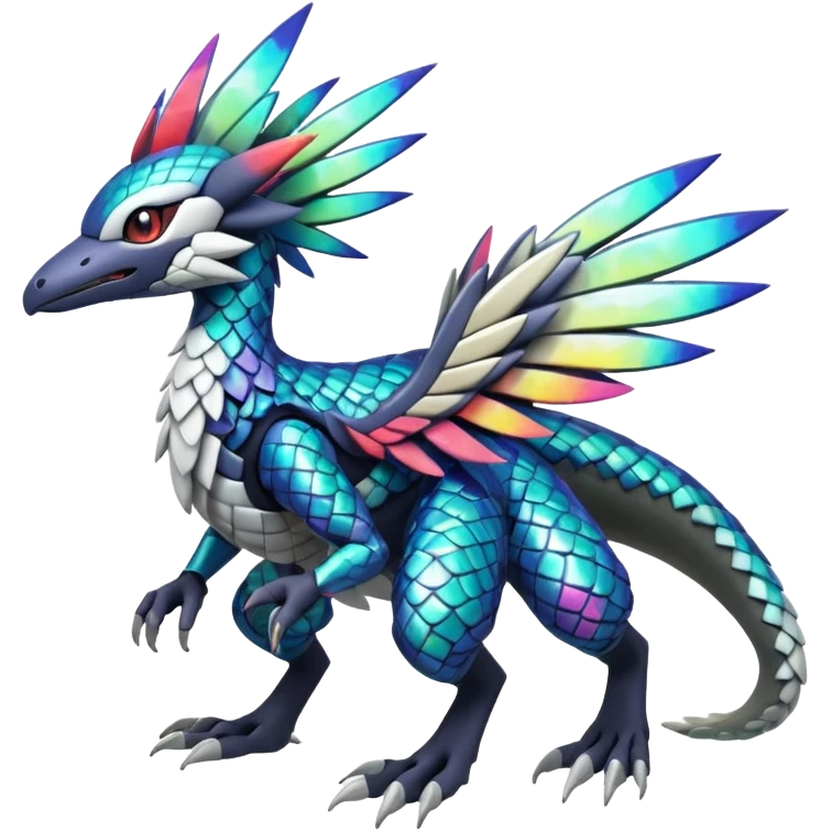  exotic tropical cyber-Trico-Silvally-Fakémon-Pokémon-Vernid-creature emoji