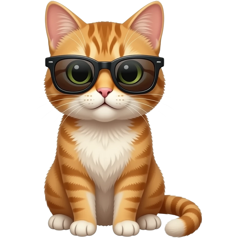 Cat wearing sunglasses emoji