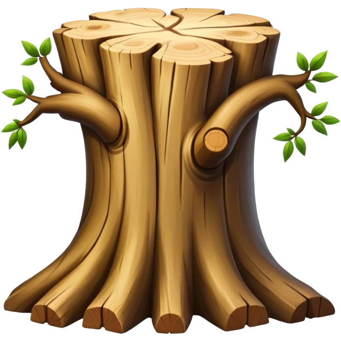 tree trunk block emoji