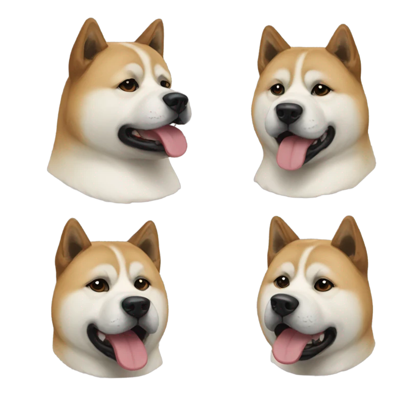 american akita emoji pack emoji