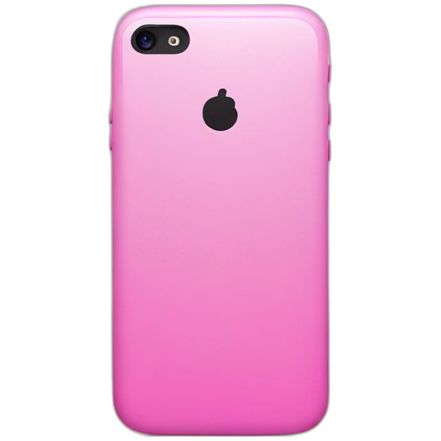 Pink smartphone emoji