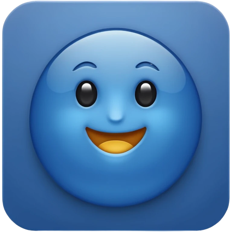 Dark blue checkmark for social media. emoji