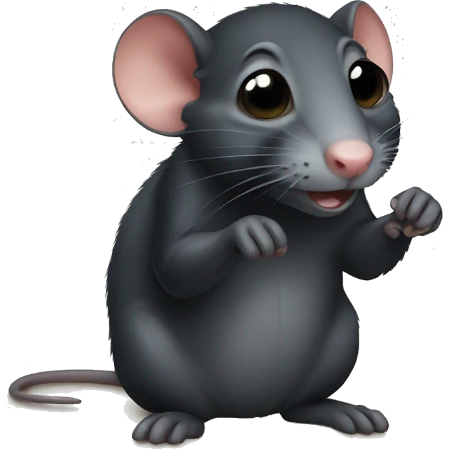 black rat emoji