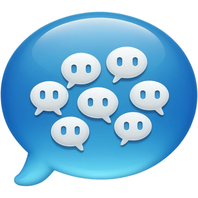 chat bubble with 3 points in it emoji