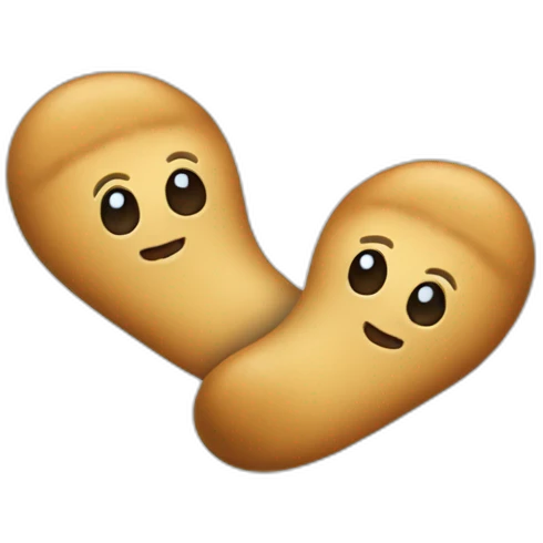 Chaussette cacahuètes emoji