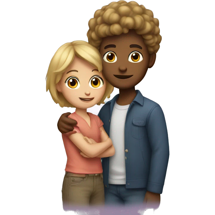 Boy with dona emoji