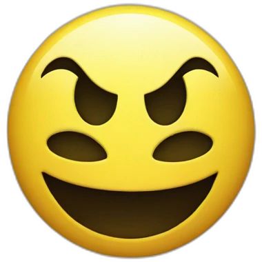 yellow smiley evil emoji