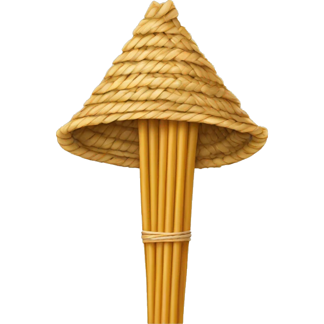 a straw emoji