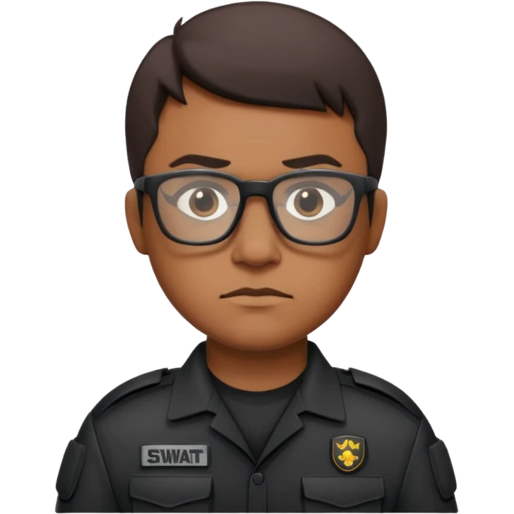 swat with glasses emoji