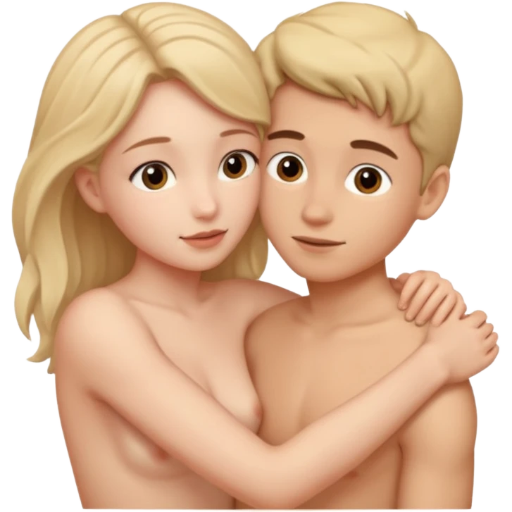 Sexy full body big boobs girl and boy nude having sex emoji