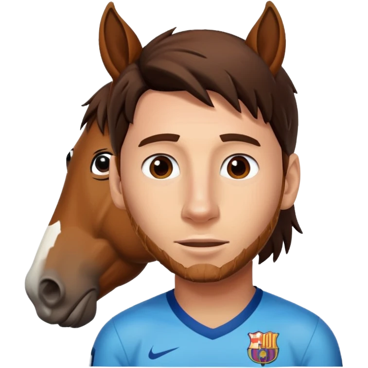 messi under horse emoji