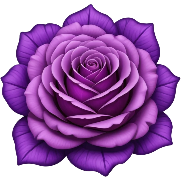 Purple rose emoji