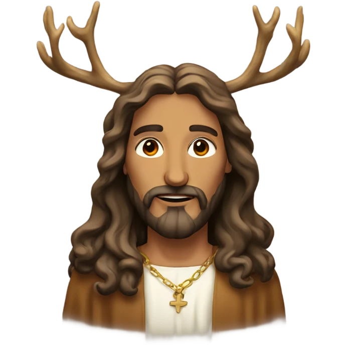 Deer Jesus  emoji
