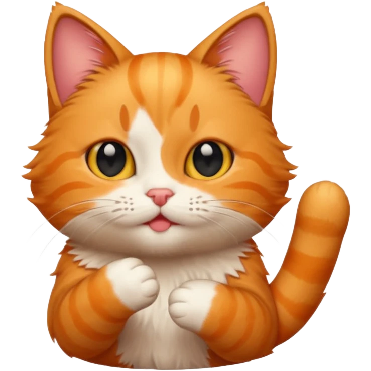 Finger kitty emoji