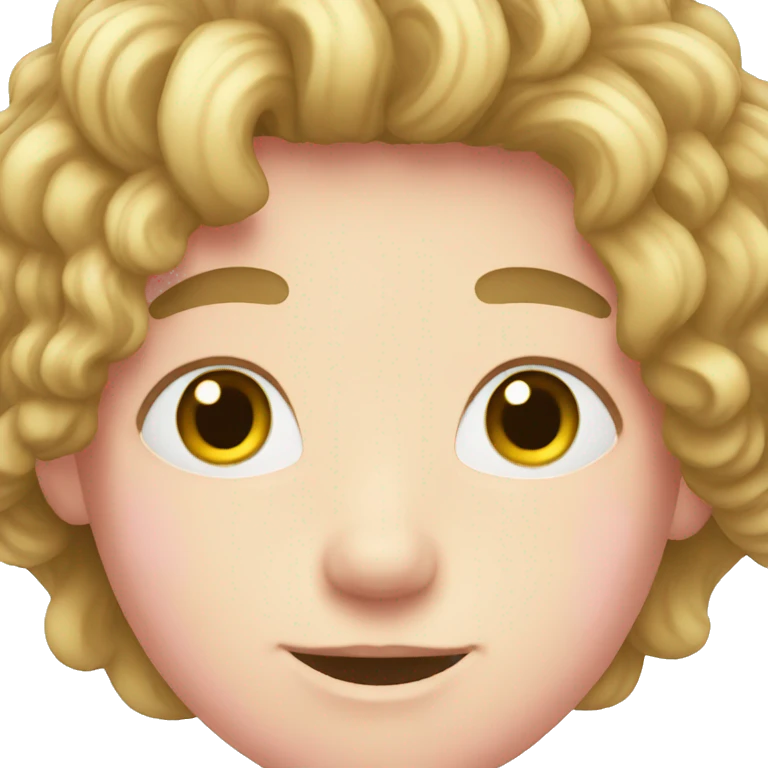 boy with moustache and long hair pink skin emoji