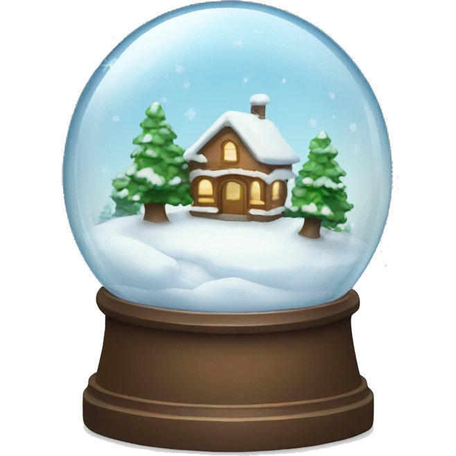 fun snow globe emoji
