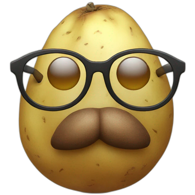 potato with glasses emoji
