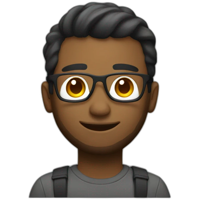Guy as a front-end developer emoji
