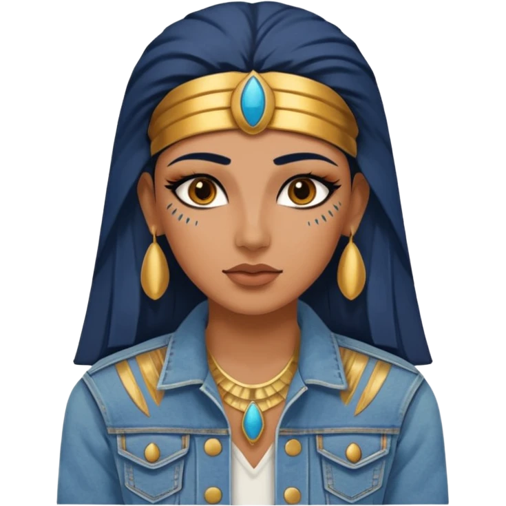 ancient egypt denim jacket emoji