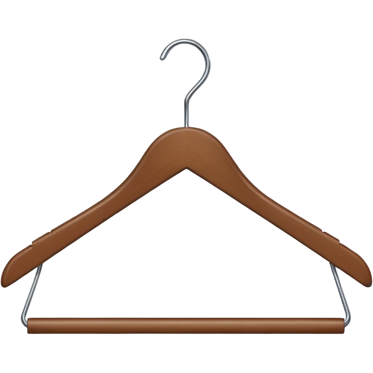 Hanger emoji wooden and angle emoji