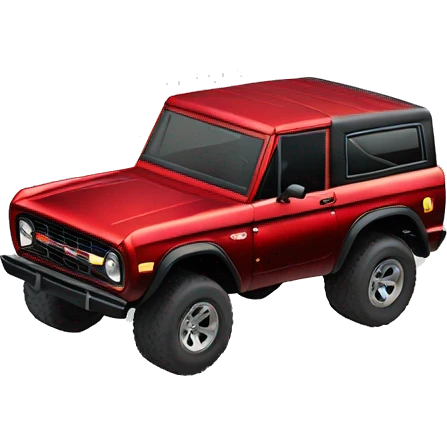Racer Red Metallic Ford Bronco Big Bend emoji