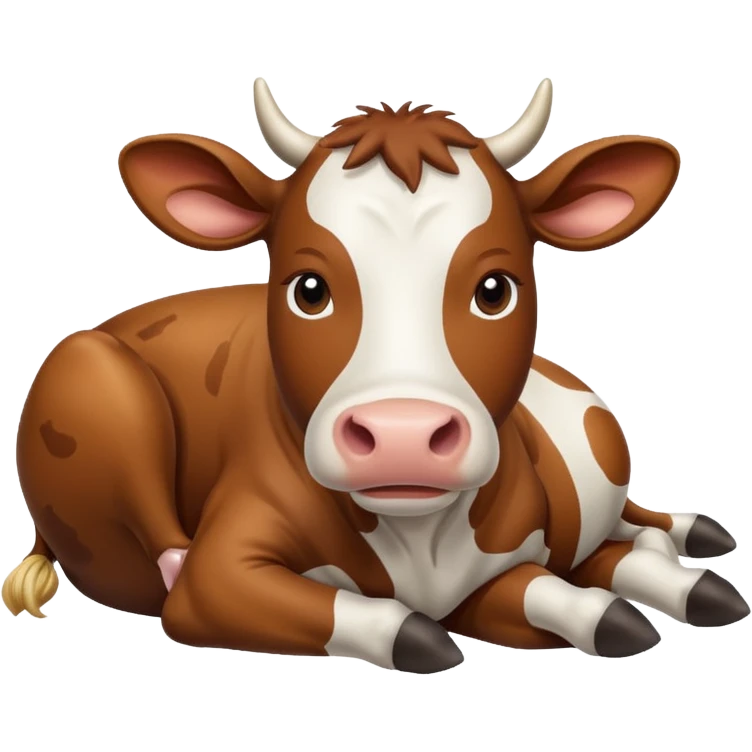 Lying cow emoji