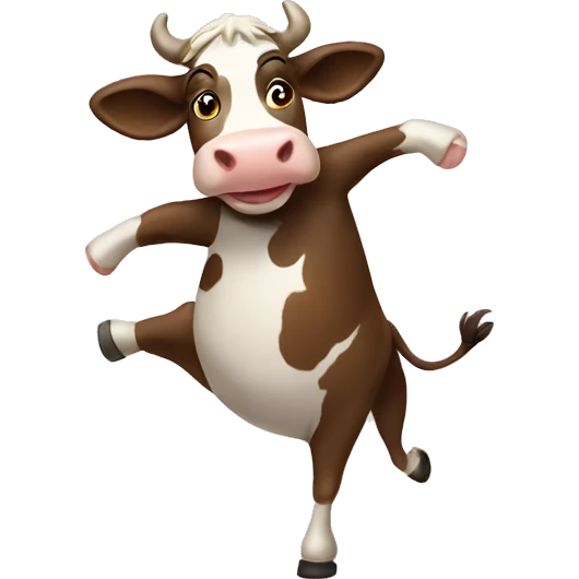 Dancing cow emoji