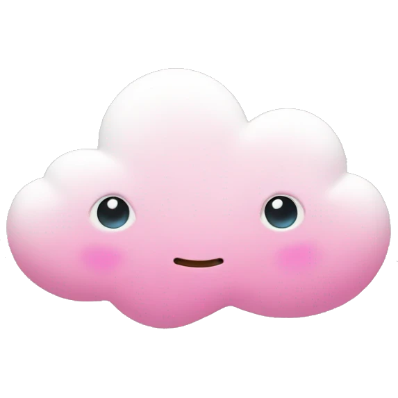 cloud wit pink heart  emoji