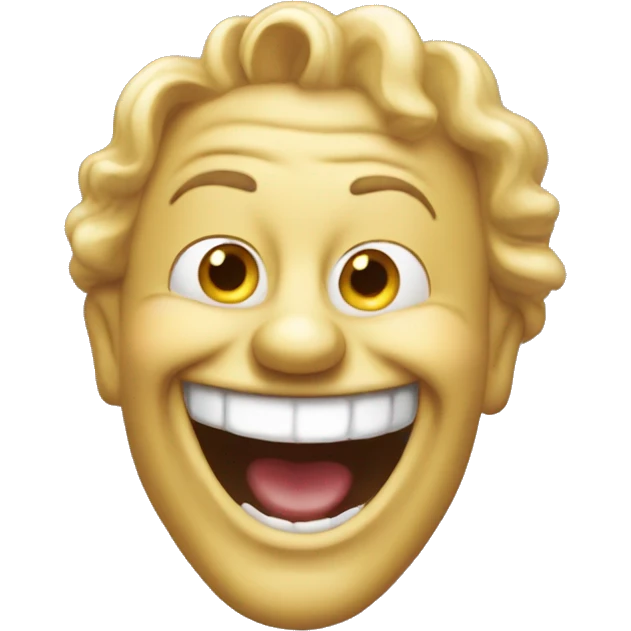 laughing arrogant face showing a clownmask emoji