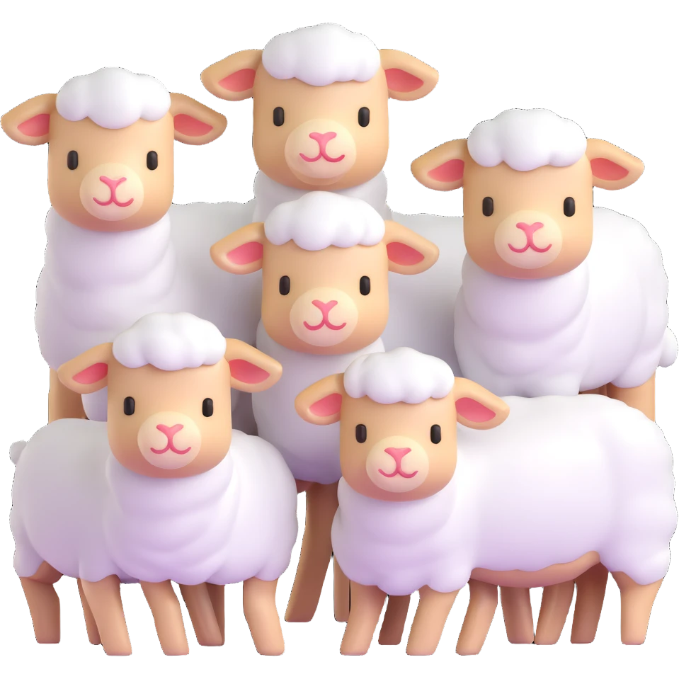 group of lambs emoji
