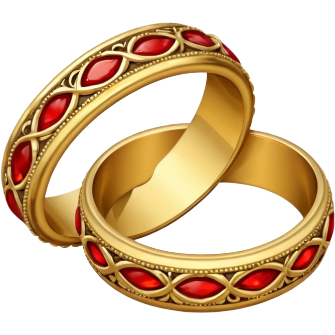 2 bloody wedding rings emoji